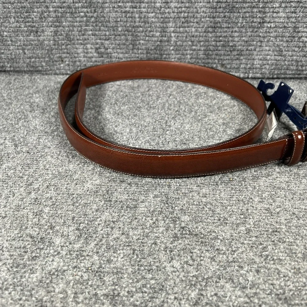 Stafford Mens Belt 44 Brown Genuine Leather New with Tags NWT Dress Casual